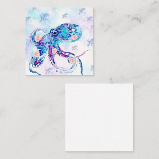 夢の中のタコ スクエア名刺 (正面/裏面)
