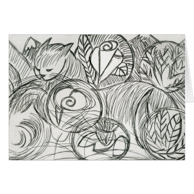 夢の中の猫 (正面横)