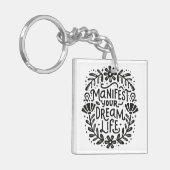 夢の人生のスピリチュアル確認 キーホルダー (正面左)