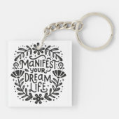 夢の人生のスピリチュアル確認 キーホルダー (裏面)