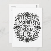 夢の人生のスピリチュアル確認 ポストカード (正面/裏面)