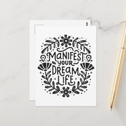 夢の人生のスピリチュアル確認 ポストカード (正面/裏面インサイチュ)