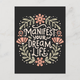 夢の人生の肯定を明らかにする ポストカード