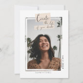 夢の人生を創る卒業写真 案内状 (正面)