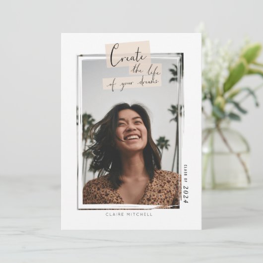 夢の人生を創る卒業写真 案内状 (スタンド正面)