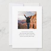 夢の人生を創る卒業写真 案内状 (裏面)