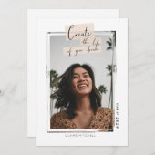 夢の人生を創る卒業写真 案内状 (正面/裏面)