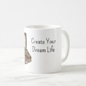夢の人生を描くペイント コーヒーマグカップ (正面右)