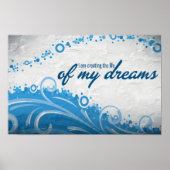 「夢の人生」モチベーション肯定 ポスター (正面)