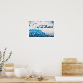 「夢の人生」モチベーション肯定 ポスター (キッチン)