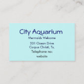 夢の人魚絵画のひいさま 名刺 (裏面)