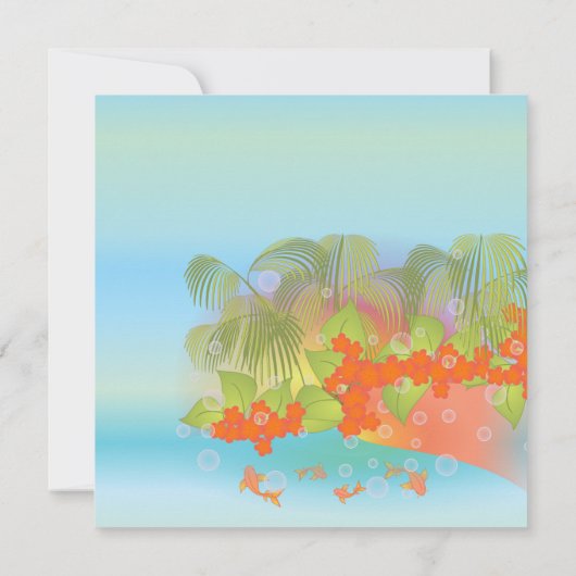 夢の人魚 招待状 (裏面)