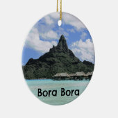 夢の休暇のBora Boraタヒチの環礁の形成 セラミックオーナメント (右)