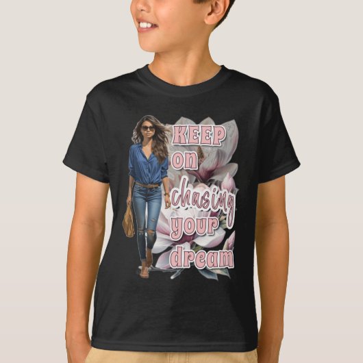 夢の保ステッカーを追いかけて Tシャツ (正面)