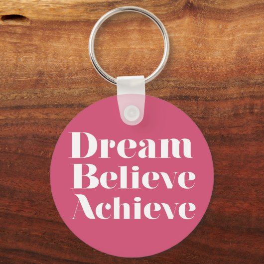 夢の信じ成果 キーホルダー (正面)