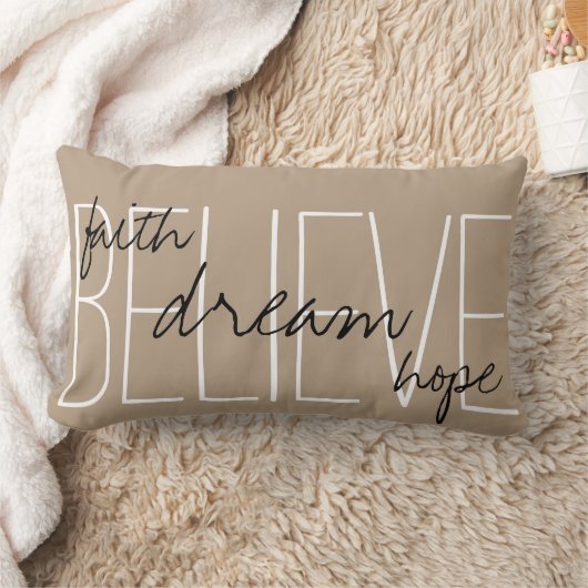 夢の信頼の希望の装飾用クッションを信じて下さい ランバークッション (ブランケット)