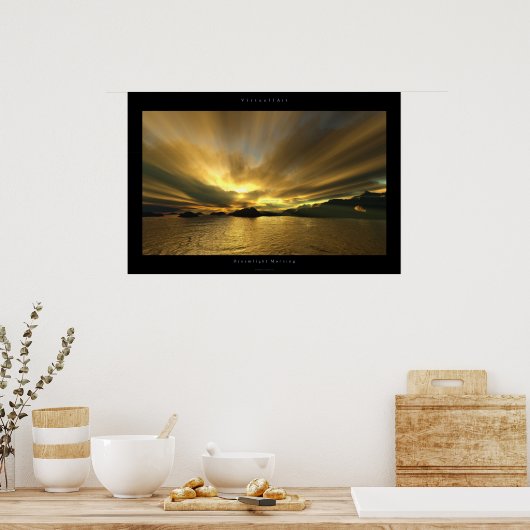 夢の光の朝 ポスター (キッチン)