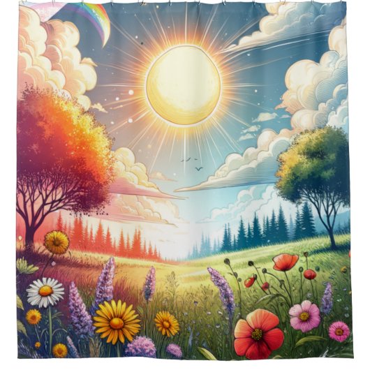 夢の分野 シャワーカーテン (正面)