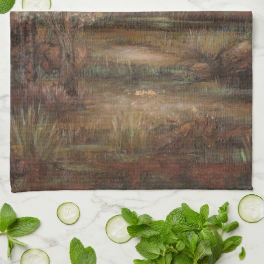 夢の分野I キッチンタオル (折り畳み)