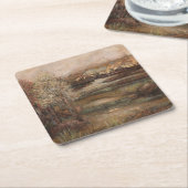 夢の分野I スクエアペーパーコースター (アングル)