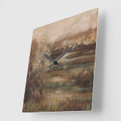 夢の分野I スクエア壁時計 (傾斜)