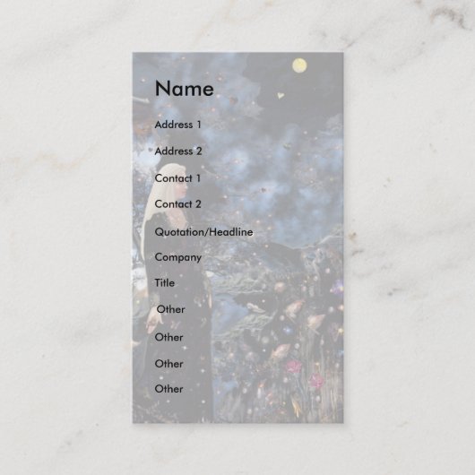 夢の国 名刺 (正面)