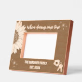 夢の地ひまわり真来新家 レーザー彫刻フレーム (左)