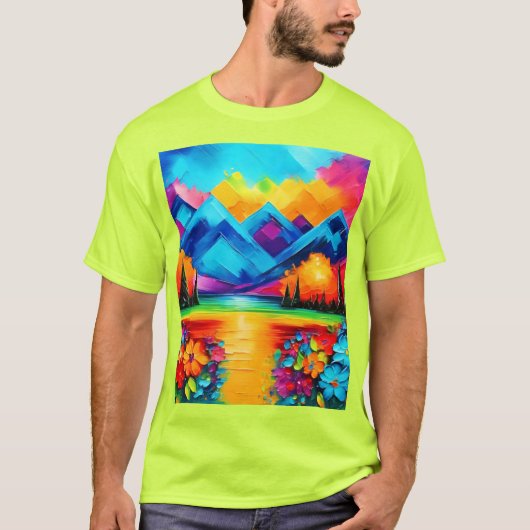 夢の地平線の絵 Tシャツ (正面)