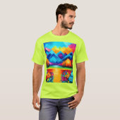 夢の地平線の絵 Tシャツ (正面フル)