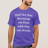夢の基本ダークTシャツの実現 Tシャツ (正面)