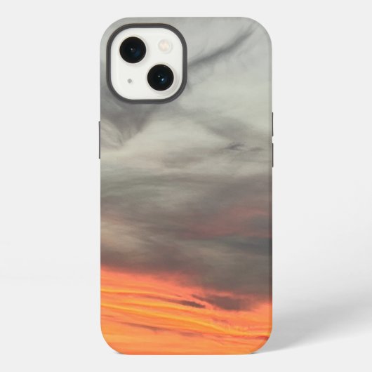 夢の夕焼けの空 iPhoneケース (裏面)