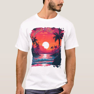 夢の夕焼けホライズンシャツ Tシャツ