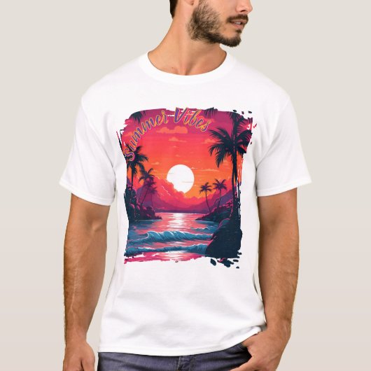 夢の夕焼けホライズンシャツ Tシャツ (正面)
