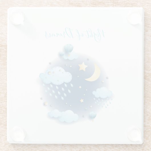 夢の夜 ガラスコースター (裏面)