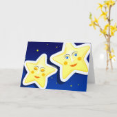 夢の夜、グリーティングカード カード (黄色い花)