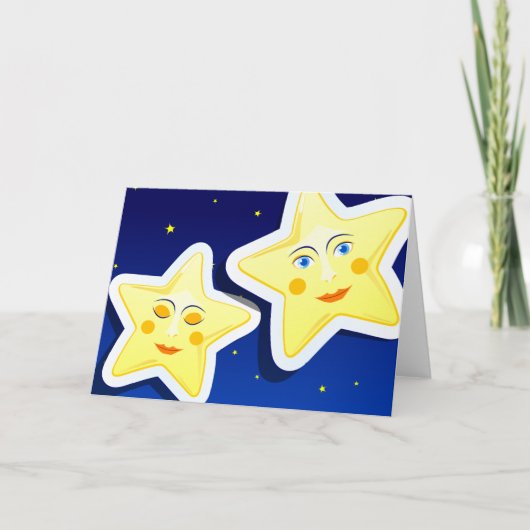 夢の夜、グリーティングカード カード (正面)