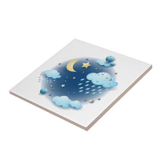 夢の夜 タイル (側面)