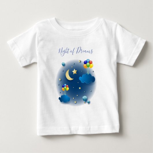 夢の夜 ベビーTシャツ (正面)