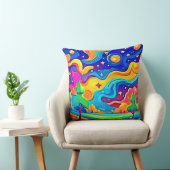 夢の夜：星空の風景 クッション (椅子)