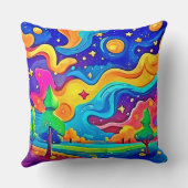 夢の夜：星空の風景 クッション (裏面)