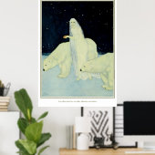 夢の夢：白、輝き輝くと ポスター (ホームオフィス)