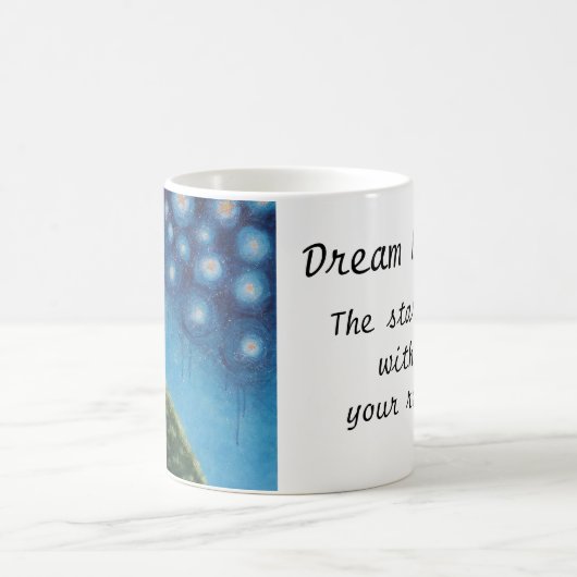 夢の大きいあなたの範囲の内に星あります コーヒーマグカップ (中央)