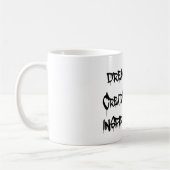 夢の大きいあなた自身をインスパイア黒い他を作成します コーヒーマグカップ (左)