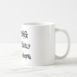 夢の大きいあなた自身をインスパイア黒い他を作成します コーヒーマグカップ