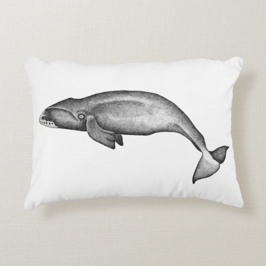夢の大きいクジラ アクセントクッション (正面)