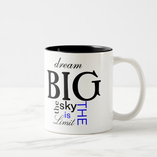 夢の大きいコーヒー・マグ ツートーンマグカップ (右)