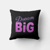 夢の大きいレトロのスタイルのピンクの黒のネオン80s枕 クッション (裏面)