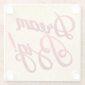 夢の大きい赤 ガラスコースター (裏面)