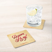 夢の大きい赤 スクエアペーパーコースター (インサイチュ)