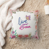 "夢の大きい、よく眠る：究極の夢を生きる クッション (ブランケット)